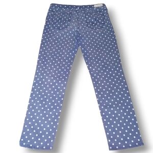 AG Adriano Goldschmied Polka Dot Jeans | Stevie Ankle Slim Straight Leg | Sz 29R
